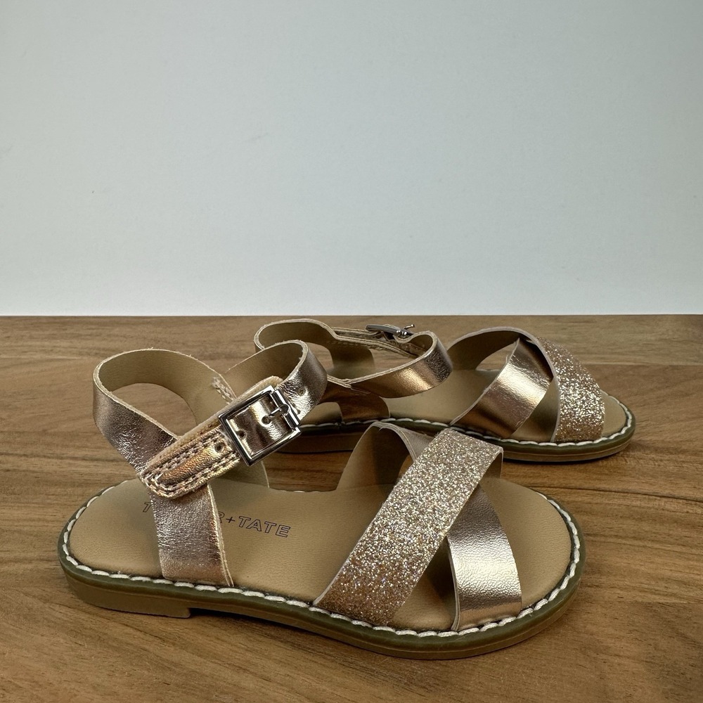 New Girls Little Kids Tucker + Tate Tarya Strappy Adjustable Sandals Size 6 C